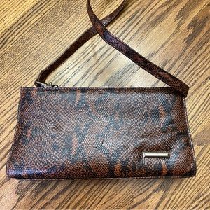 VTG Kathy Lee faux snake skin bag.  Removable shoulder straps.